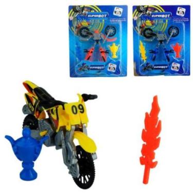Imagem de Moto de Plastico Transformer Robo Superbot Color - Pica Pau