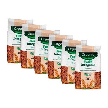 Imagem de Kit 6X: Macarrão Fusilli Integral Orgânico Organic 400g