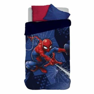 Imagem de Edredom Infantil com Sherpa Solteiro Spider Man Lepper