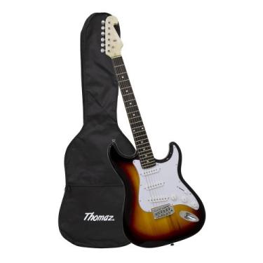 Imagem de Kit Guitarra Elétrica TEG 300 Sunburst com Capa Thomaz