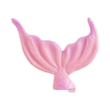 Imagem de Topo De Bolo Cauda De Sereia Decoração Conchas De Coral Tema Fundo Do 