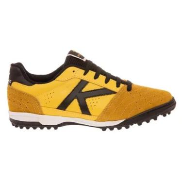 Imagem de Chuteira Society kelme Elite TF Unissex Amarelo, 40