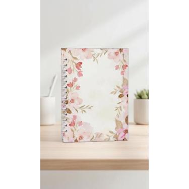 Imagem de Agenda Floral A5 Espiral Capa Dura Diária 2026 - Congratulations Store