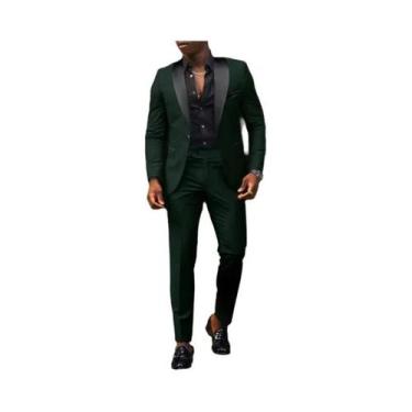 Imagem de Terno Slim Fit Masculino De Alta Qualidade Para Casamento, Traje Forma