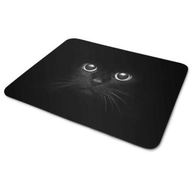 Imagem de Mouse Pad de borracha - Cat Cute - Gato preto face - JPS INFO