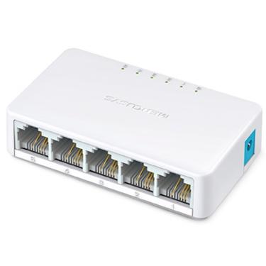 Imagem de Switch MS105 5 Portas 10/100Mbps Branco - Mercusys