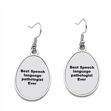 Imagem de Brinco de patologista da fala – Brincos pendentes para meninas – Presente de festa de aniversário dos namorados