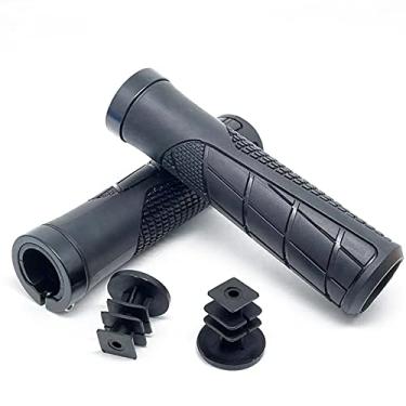 Imagem de BBxunsless Punho de bicicleta 22,2 x 135 mm Unilateral capa de aderência de anel de bloqueio PP/TPR antiderrapante, ergonômico, casual, alavanca de guidão para MTB, bicicleta de estrada (preto)