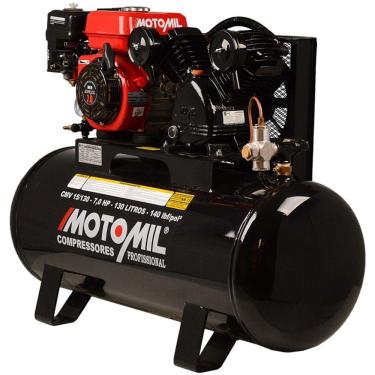 Imagem de Compressor De Ar a Gasolina 5,5 HP CMV 15 / 130 Litros - Motomil