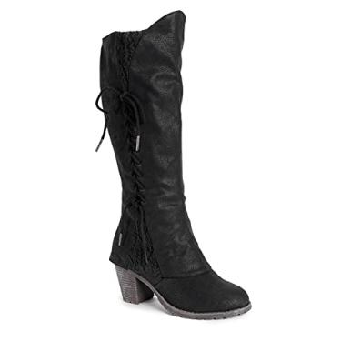 Imagem de MUK LUKS Botas femininas Lacy Leo, Preto, 6