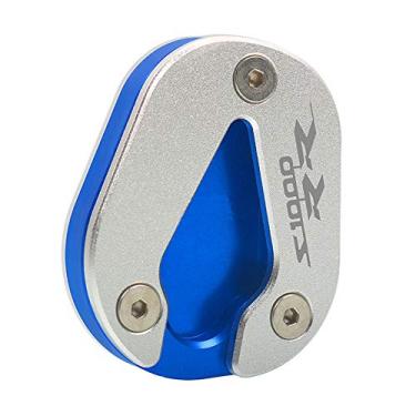 Imagem de Acc-Creativity Suporte de pé de motocicleta com ampliador lateral suporte de extensão compatível com BMW S1000RR 2019-2021 (azul)