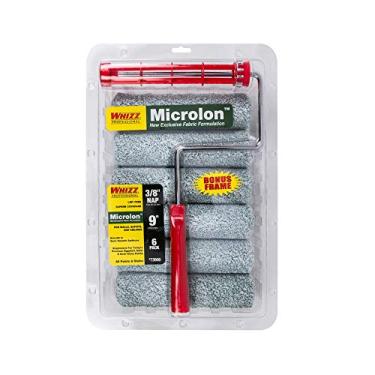 Imagem de Whizz Microlon 23 cm L x 3/20.3 cm Capa de rolo de pintura regular pacote com 6