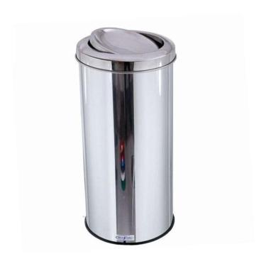 Imagem de Lixeira Inox 30 Litros Com Tampa Vai-E-Vem