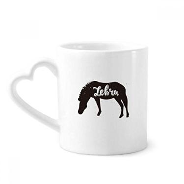 Imagem de Pinto Caneca animal preta e branca café cerâmica copo de coração de vidro