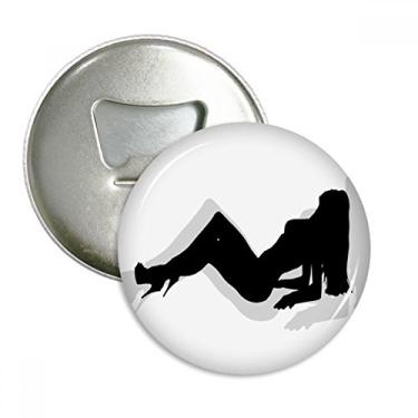 Imagem de Emblema multifuncional de ímã de geladeira com contorno de biquíni Hot Woman