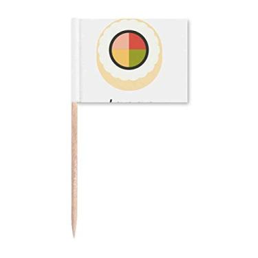 Imagem de Marcador de palito de dente tradicional japonês, Maki Sushi, decoração de festa