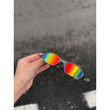 Oculos Oakley Julliet Lupa do vilão xmetal Arco Iris em Promoção na  Americanas