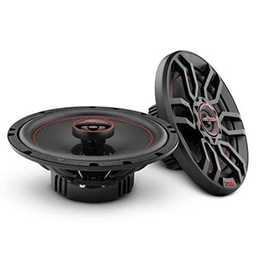 Imagem de DS18 Alto-falante coaxial GEN-X6,5 – Alto-falante automotivo de 16,5 cm, 3 vias, máximo 150 W, 50 W RMS, cone de papel preto, dois tweeters Mylar domo, 4 Ohms – Claridade incomparável por outros alto-falantes em sua classe (2 alto-falantes)