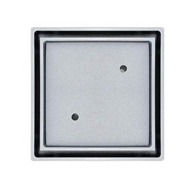 Imagem de Piso ralo chuveiro quadrado com tampa removível todo em bronze filtro invisível engrossado anti-odor Home Hotel Acessórios de banheiro