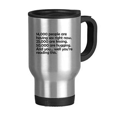 Imagem de Caneca de viagem de aço inoxidável com citação única cão no dia dos namorados presente com alças 368 g