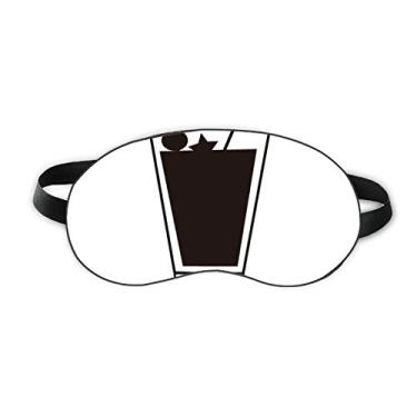 Imagem de Outline Of Blue Hawaii Cocktail Sleep Eye Shield Soft Night Blinfold Shade Cover