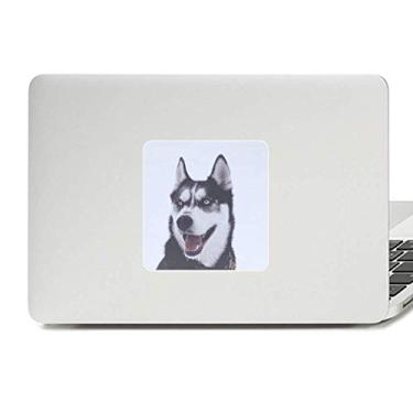 Imagem de Adesivo de vinil para laptop Big Dog Snow Husky para decoração de PC