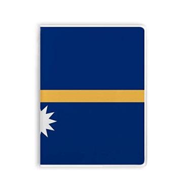 Imagem de Caderno com a bandeira nacional de Nauru da Oceania Country capa de chiclete diário capa macia