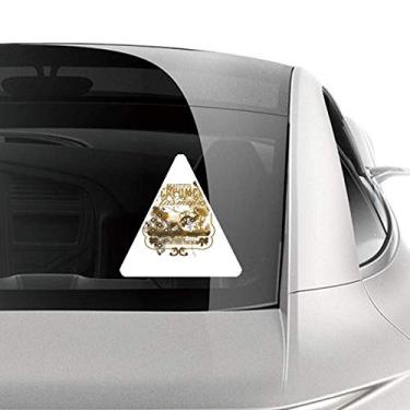 Imagem de DIYthinker Elefante tropical marrom moldura estilo europeu adesivo para carro motocicleta bicicleta bagagem decalque