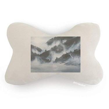 Imagem de DIYthinker Florestal Fog Nature Scenery Science Carro Acabamento Pescoço Decoração Almofada Almofada Almofada para encosto de cabeça
