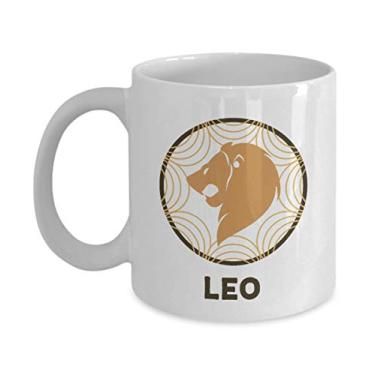 Imagem de Leo Zodíaco Caneca de café – Caneca de café de 325 ml