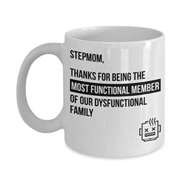 Imagem de Caneca de madrasta – presente para madrasta – presente de madrasta – ideia de presente de dia das mães – ideia engraçada de presente para aniversário de casamento, Natal