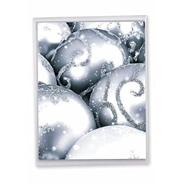 Imagem de MP-vintage Christmas BCC, Jumbo Visions in Silver J3961CXSG, 1 Jumbo Christmas Card & Enve. (J3961CXSG)