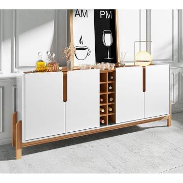 Imagem de Buffet 04 Portas Lizz 190 cm Branco Cedro Casa D