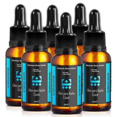 Imagem de Kit 6 Óleo Hidratante Para Barba Goot Embaixador 30Ml