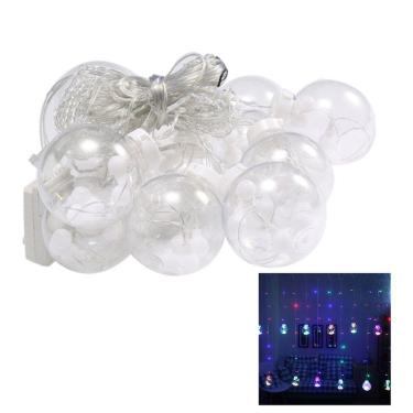 Imagem de Pisca Pisca Natal 12 Bolas Super Led 3 Metros Controle 8 Modos Iluminaçao Natalino Arvore de Natal Fim de Ano