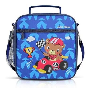 Imagem de Bolsa Térmica Lancheira Infantil Bebê Menino Escola - Ursinho