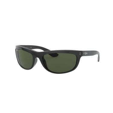 Imagem de Óculos de sol Ray-Ban masculino Rb4089 Balorama, preto/G-15 verde, 62 mm EUA