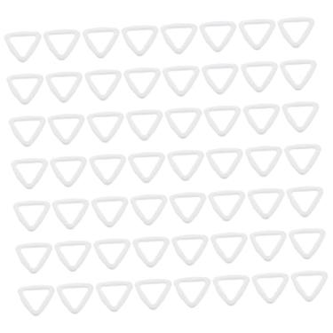 Imagem de PLAFOPE 100 Unidades Botão Triângulo Detentor De Cinta Hardware Para Fazer Bolsas Decoração De Roupas Botões Metálicos Roupas e Acessórios Decorações Plástico Branco Delicado