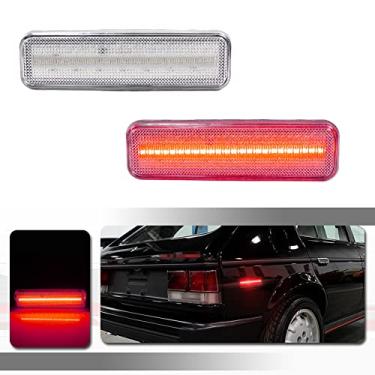 Imagem de Tonsya Para 1971-1993 Dogde RAM carregador D100 D150 D250 D350 Picape Plymouth Luzes Marcadoras Laterais Lentes Transparentes Lâmpadas LED Vermelhas
