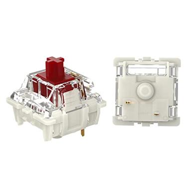Imagem de Gateron G Brown Pro 2.0 Switches pré-lubrificados RGB SMD linear para jogos teclado mecânico DIY Hotswap Switches (72 peças, Pro Red 2.0)