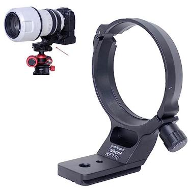Imagem de iShoot Anel de suporte de tripé de metal para lente de colar compatível com Canon RF 100-500 mm f/4.5-7.1L é USM, suporte de lente inferior do suporte é Arca-Swiss Fit Placa de liberação rápida
