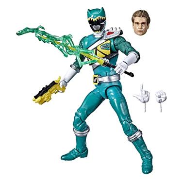 Imagem de Power Rangers Lightning Collection Dino Charge Green Ranger Brinquedo de ação colecionável premium de 6 polegadas com acessórios, a partir de 4 anos