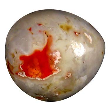 Imagem de Pedra preciosa solta de opala de fogo matricial mexicana não aquecida 14,80 ct Cabochon extravagante (18 x 16 mm)