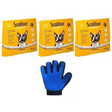 Imagem de Kit 3 Coleiras Antipulgas Scalibor Cães Pequenos 48CM