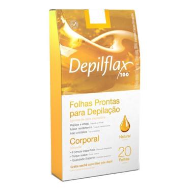 Imagem de 120 Folhas Facial +100 Folhas Corporal Natural  Depilflax