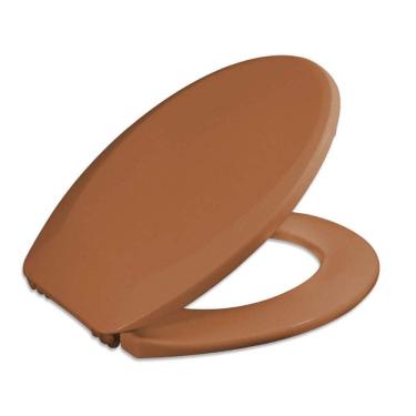 Imagem de Assento Oval em Polipropileno para Louça Prime Tupan Marrom