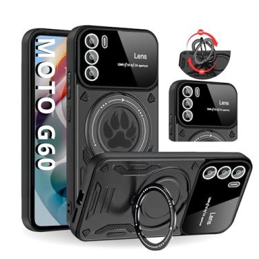 Imagem de Capa Capinha Armor Anti Choque Ring Luxo Para Moto G60 (Tela 6.8) + Anel Giratório + Proteção De Câmera - Proteção Militar