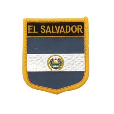 Imagem de Ruoming 1 peça de adesivos de bandeira de El Salvador com ferro ou costurado bordado tático militar nacional El Salvador (El Salvador)