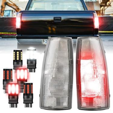 Imagem de Lanterna traseira USR 88-99 CK 1500 – com 6 lâmpadas LED (esquerda + direita) par - compatível com Chevrolet Chevrolet 1988-1999 Pick Up Truck 1500, 2500, 3500 todos os modelos/GMC C/K (luzes