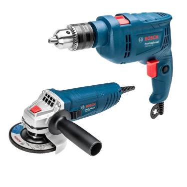 Imagem de Kit Esmerilhadeira GWS 850W + Furadeira GSB 550W RE - 220V - 0601.1B7.5E0 - Bosch